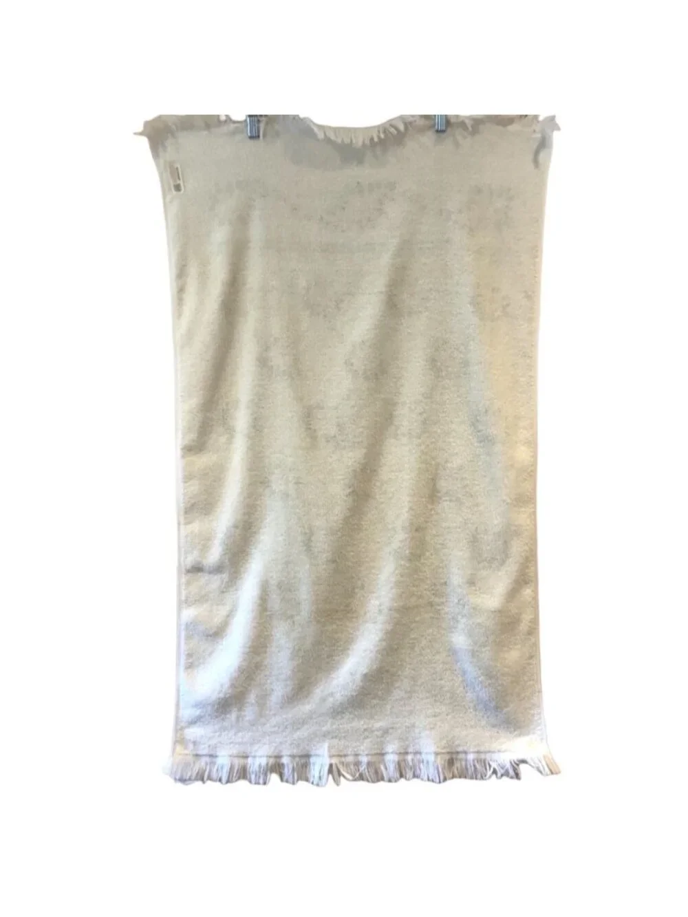 Vintage Tastemaker Floral Towel Pink Floral Roses Fringed Cotton Bathroom Decor